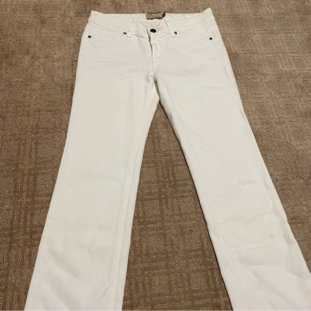 PAIGE Melrose Classic Rise White Denim Jeans Size 27